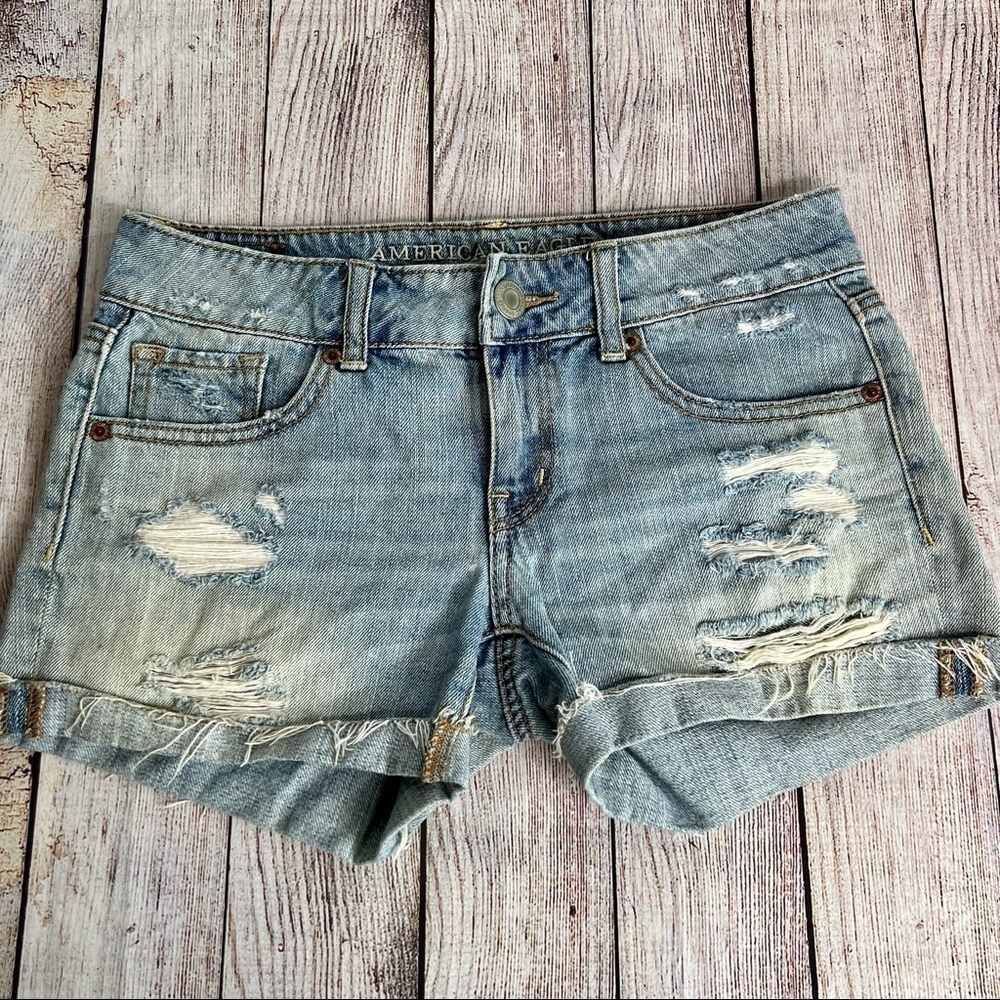 American Eagle Distressed Shorts 0